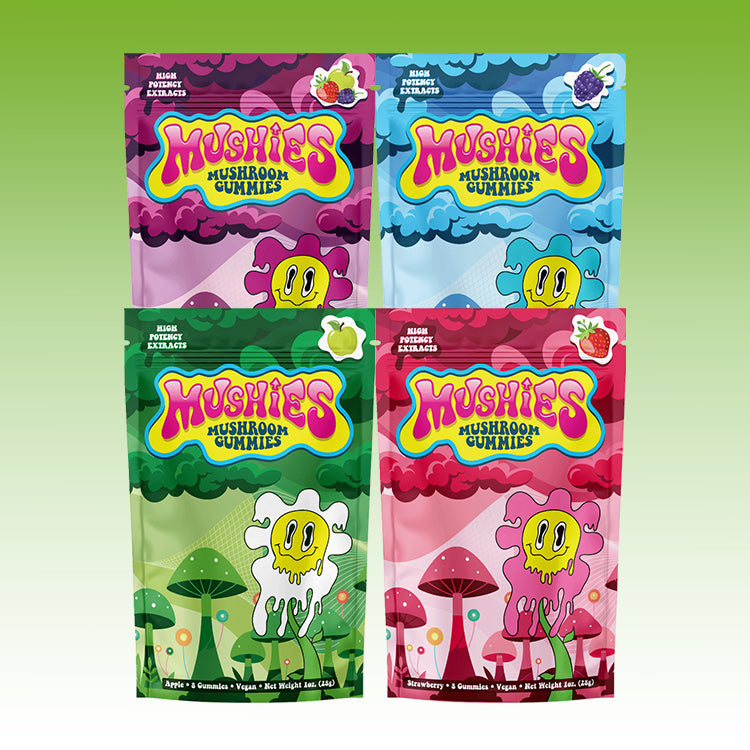 Magic Mushies Gummies come in 4 flavors and are made with a powerful mushroom blend. 