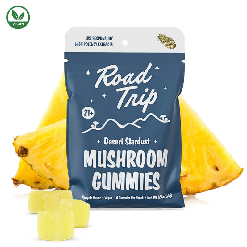  Pineapple Road Trip Magic Mushroom Gummies deliver island-inspired flavor with balanced mood and cognitive-boosting effects.