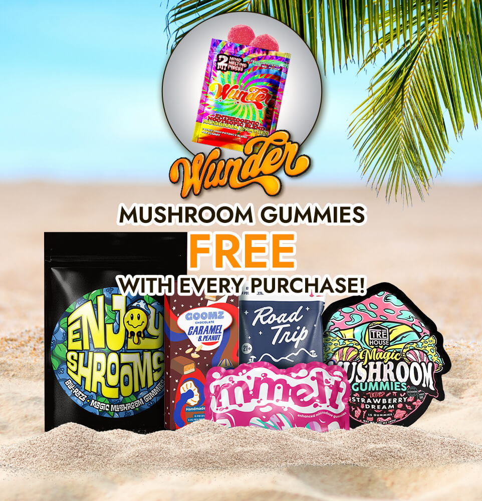 Free Wunder mushroom gummies with purchase